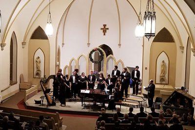 schola cantorum choir performing